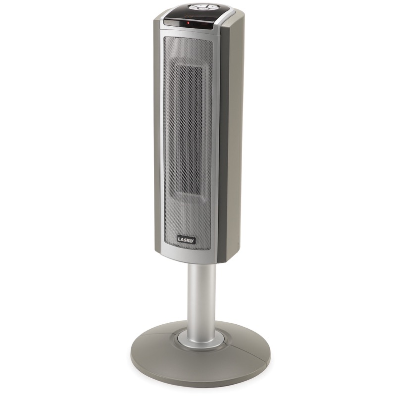 Lasko 30英寸高的数字陶瓷基座加热器，带遥控型号5395