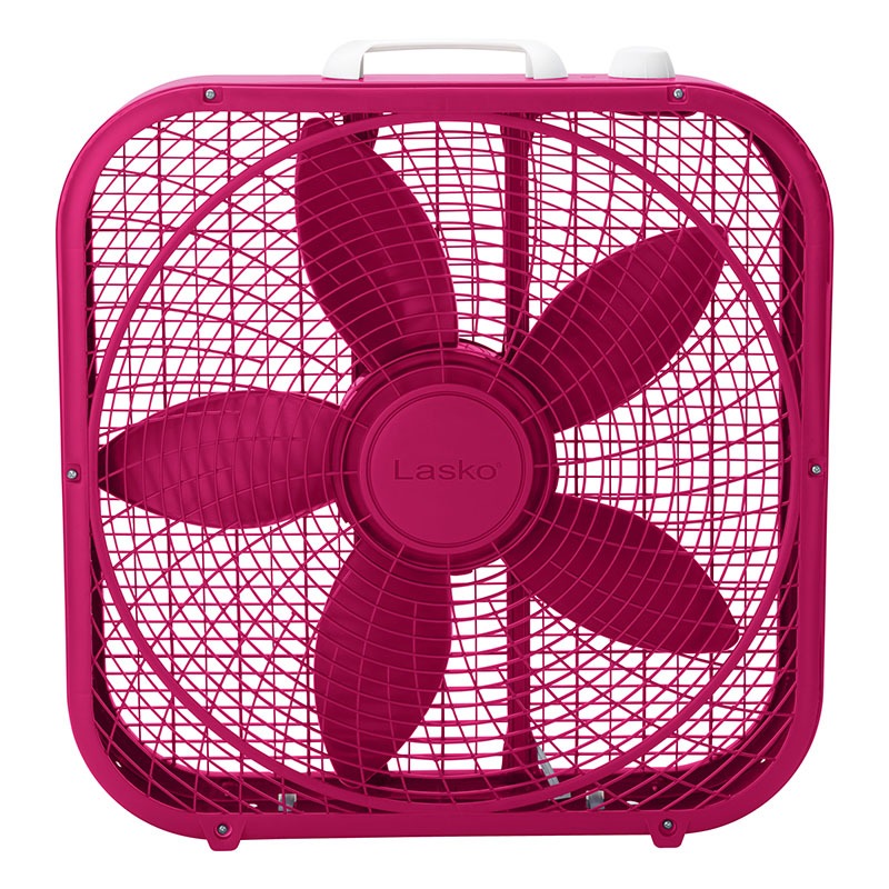Lasko Cool Colors 20英寸盒子风扇-Fuchsia型号B20307