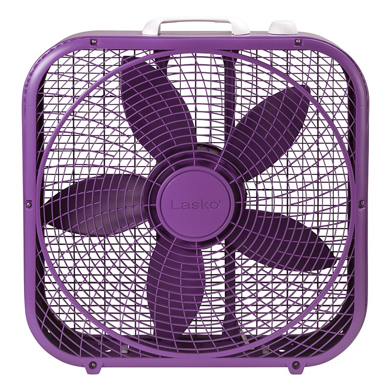 Lasko Cool Colors 20英寸盒子风扇 - 紫色型号B20309