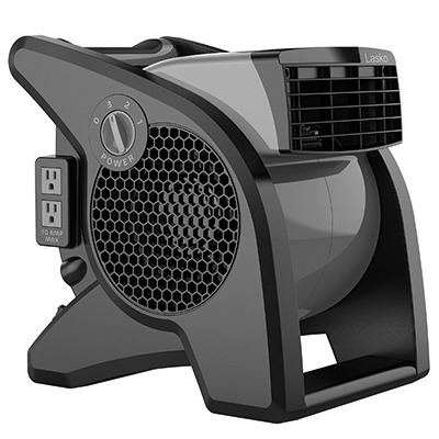 Lasko Pro-Promenty枢转鼓风机效用粉丝U15610